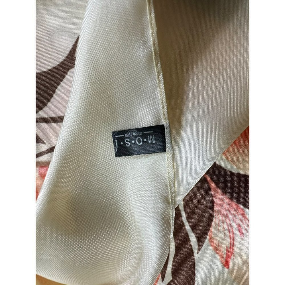 Colorful Floral‎ Beige Blush Brown Printed Fashion Scarve Long Shawl - Picture 11 of 14